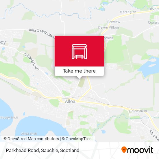 Parkhead Road, Sauchie map