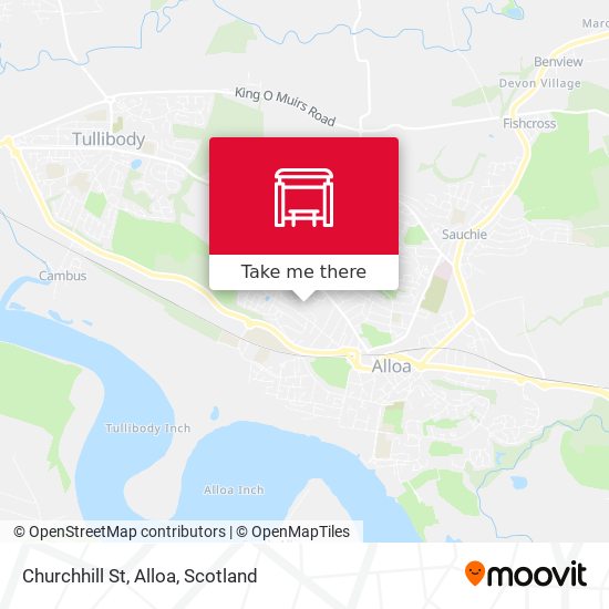 Churchhill St, Alloa map