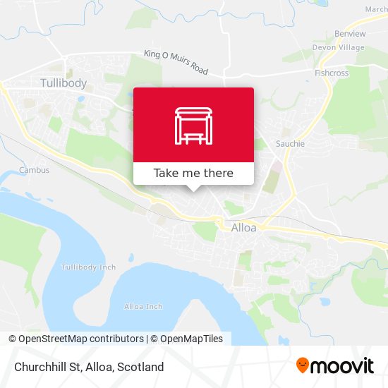 Churchhill St, Alloa map