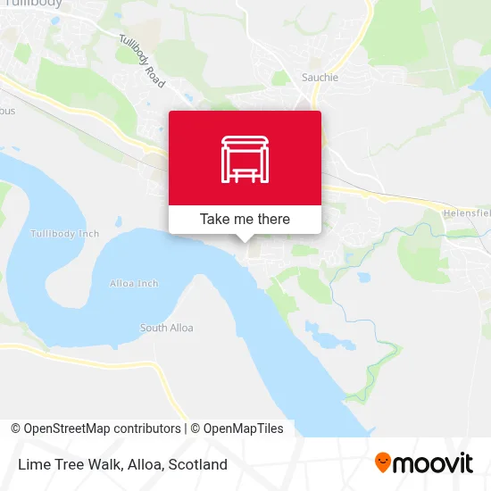 Lime Tree Walk, Alloa map