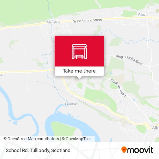 School Rd, Tullibody map