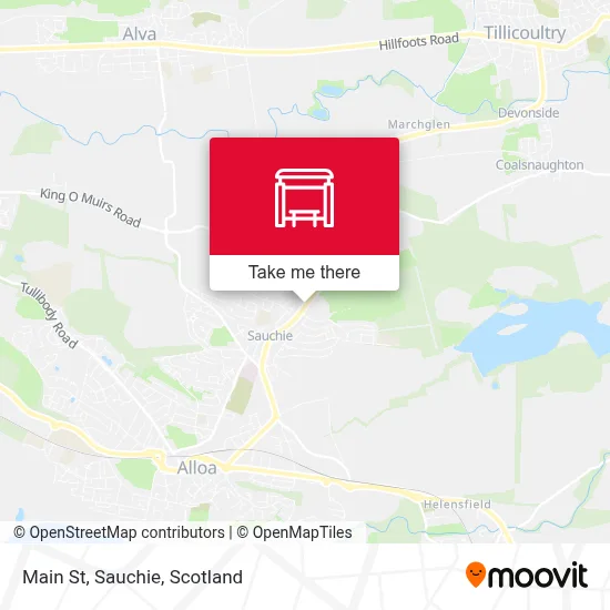 Main St, Sauchie map