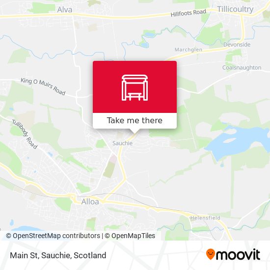 Main St, Sauchie map