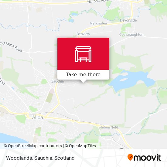 Woodlands, Sauchie map