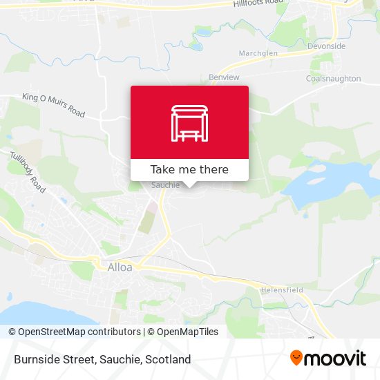 Burnside Street, Sauchie map