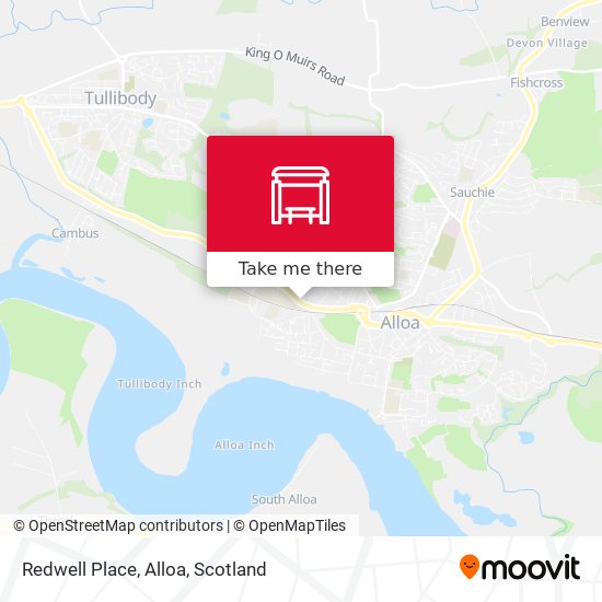 Redwell Place, Alloa map