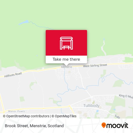 Brook Street, Menstrie map