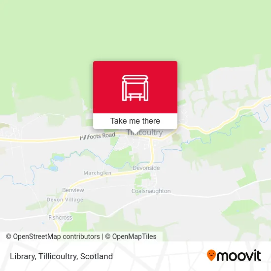 Library, Tillicoultry map