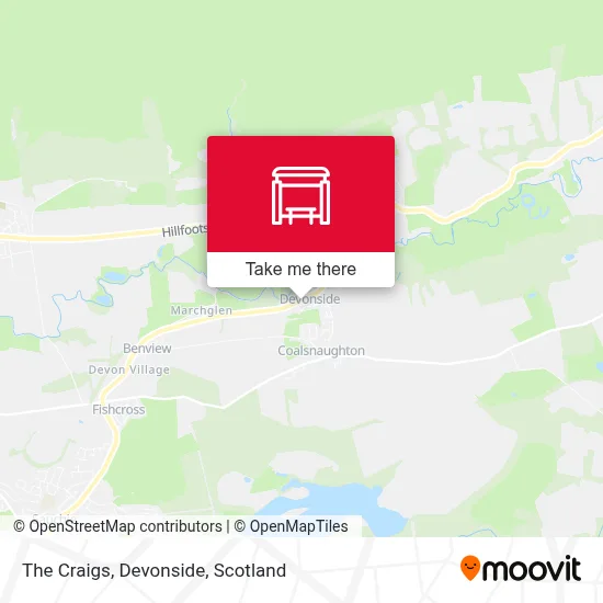 The Craigs, Devonside map