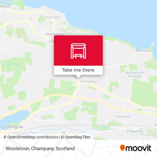 Woolstoun, Champany map