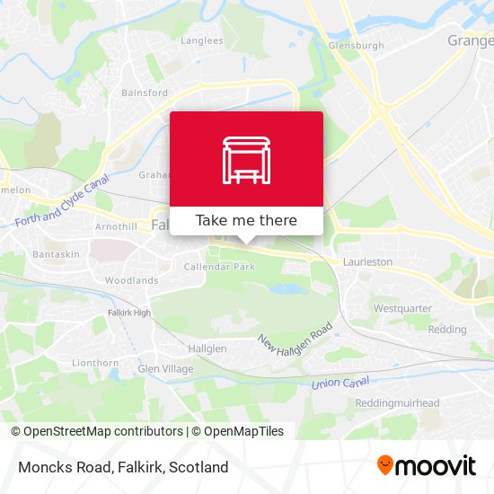Moncks Road, Falkirk map