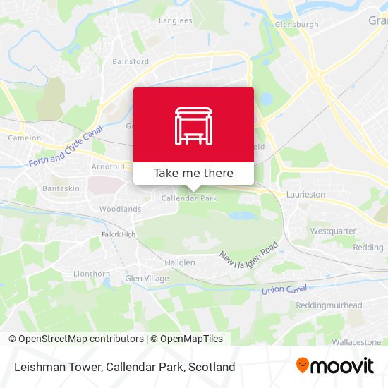 Leishman Tower, Callendar Park map