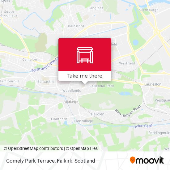 Comely Park Terrace, Falkirk map