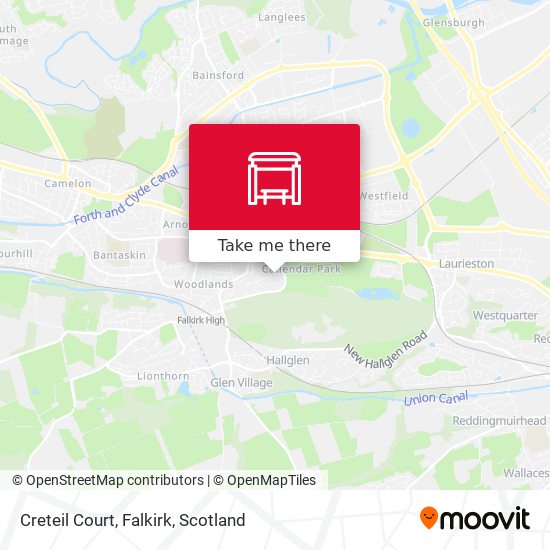 Creteil Court, Falkirk map