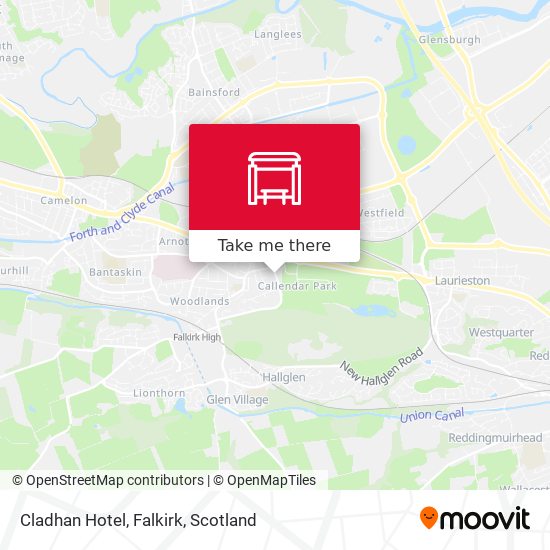 Cladhan Hotel, Falkirk map