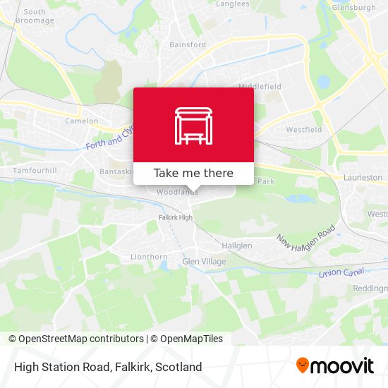 High Station Road, Falkirk map