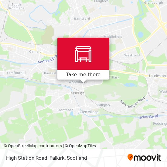 High Station Road, Falkirk map