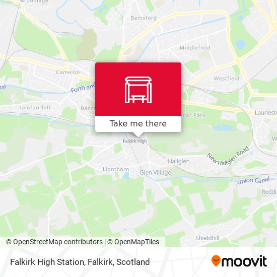 Falkirk High Station, Falkirk map