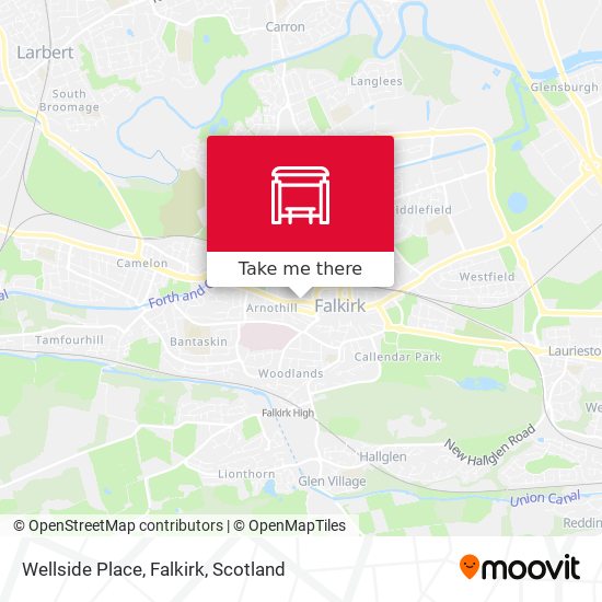 Wellside Place, Falkirk map