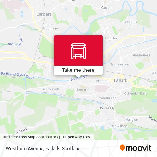 Westburn Avenue, Falkirk map