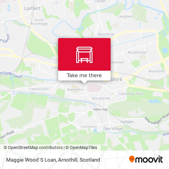 Maggie Wood`S Loan, Arnothill map
