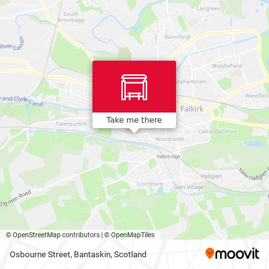Osbourne Street, Bantaskin map