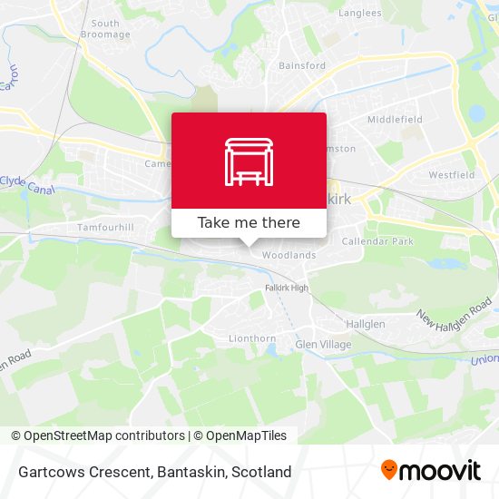 Gartcows Crescent, Bantaskin map