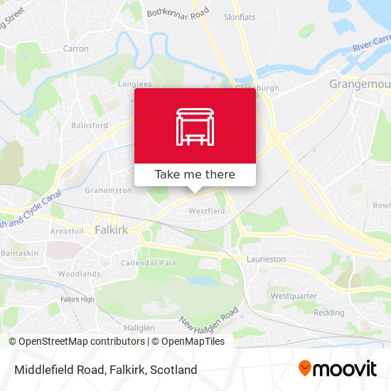 Middlefield Road, Falkirk map