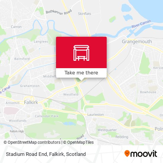 Stadium Road End, Falkirk map