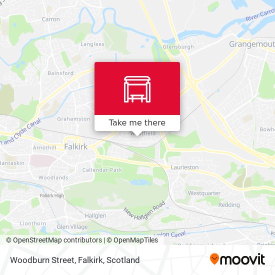 Woodburn Street, Falkirk map