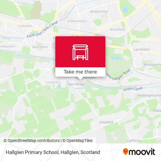 Hallglen Primary School, Hallglen map