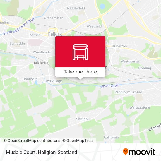 Mudale Court, Hallglen map