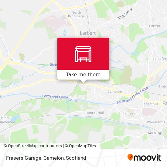 Frasers Garage, Camelon map