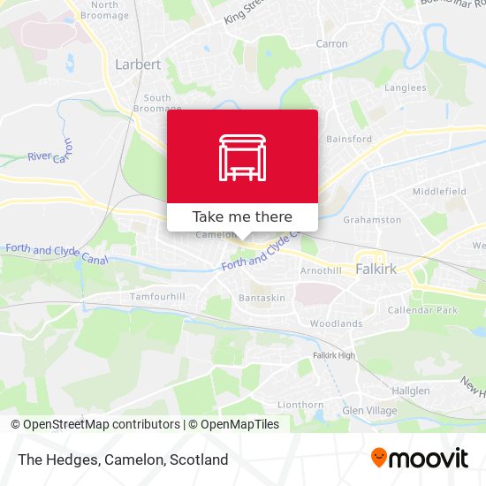 The Hedges, Camelon map