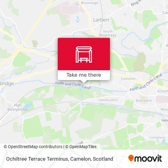 Ochiltree Terrace Terminus, Camelon map