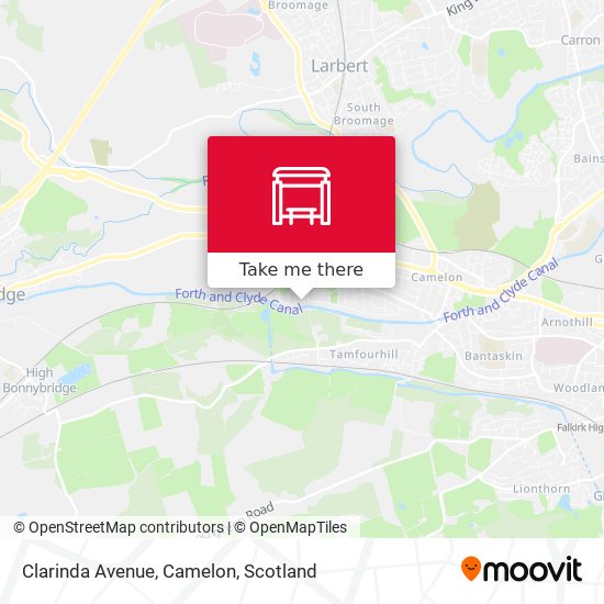 Clarinda Avenue, Camelon map