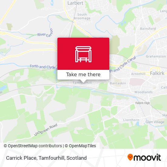 Carrick Place, Tamfourhill map