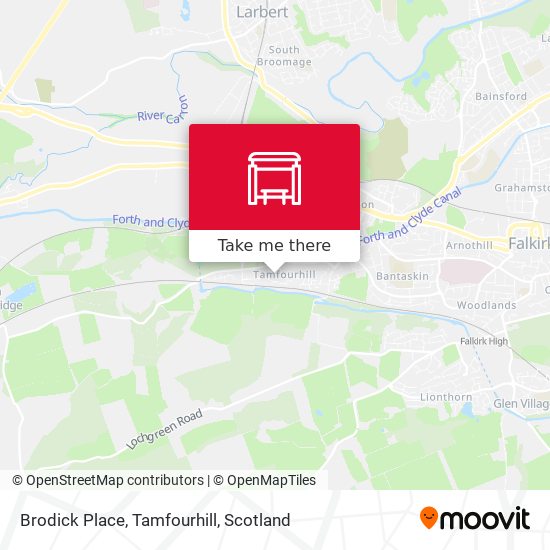 Brodick Place, Tamfourhill map