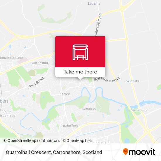 Quarrolhall Crescent, Carronshore map