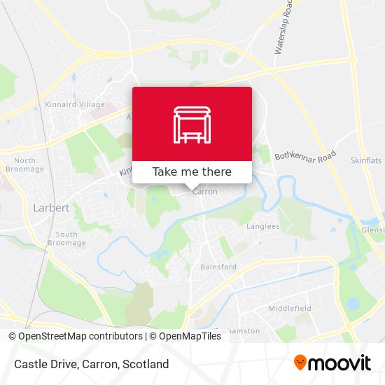 Castle Drive, Carron map