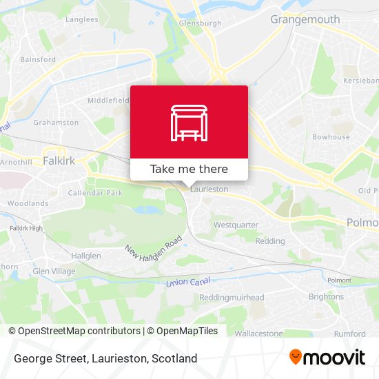 George Street, Laurieston map