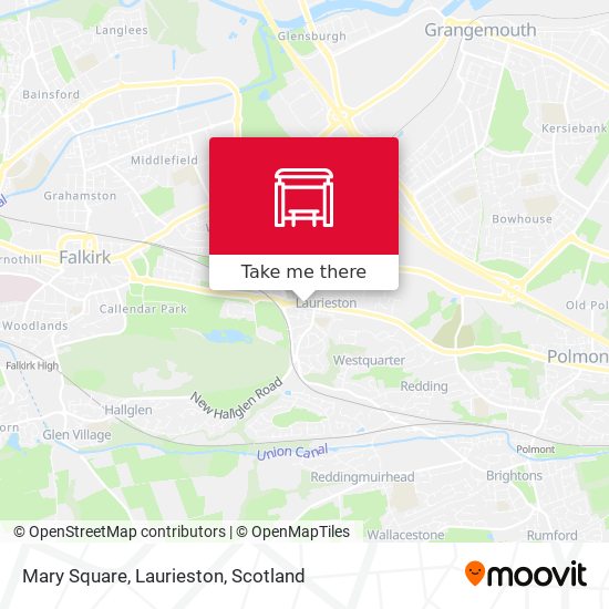 Mary Square, Laurieston map