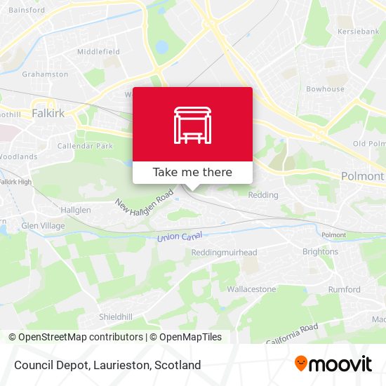 Council Depot, Laurieston map