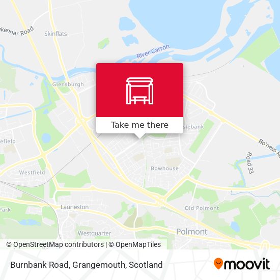 Burnbank Road, Grangemouth map