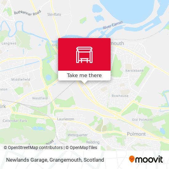 Newlands Garage, Grangemouth map
