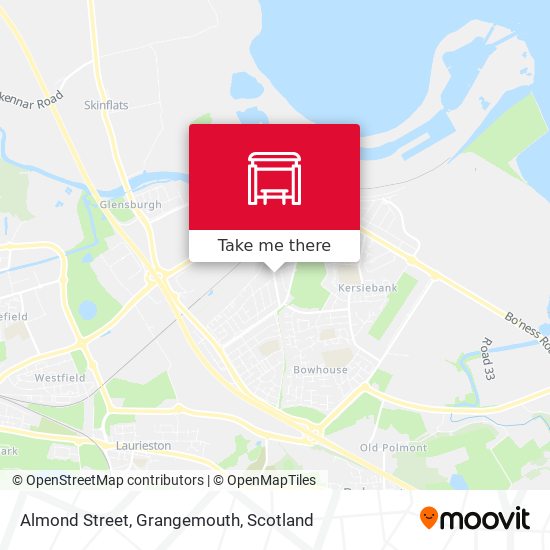 Almond Street, Grangemouth map