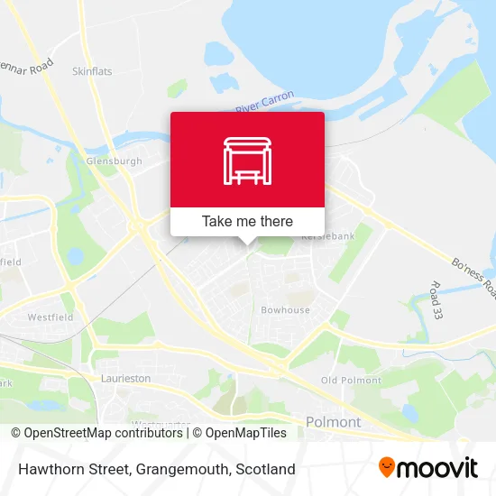 Hawthorn Street, Grangemouth map