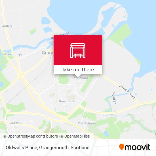 Oldwalls Place, Grangemouth map