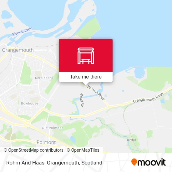 Rohm And Haas, Grangemouth map
