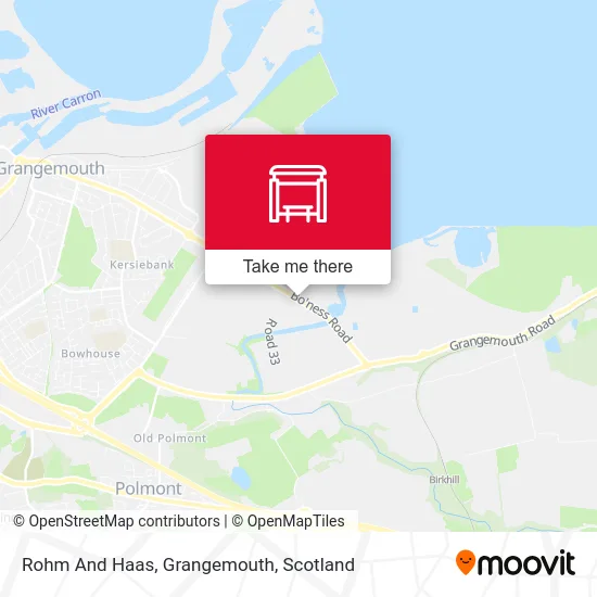 Rohm And Haas, Grangemouth map